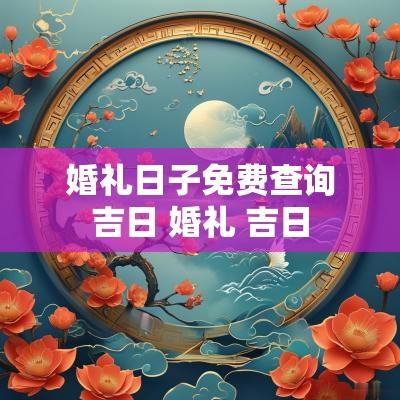 婚礼日子免费查询吉日 婚礼 吉日