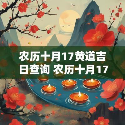 农历十月17黄道吉日查询 农历十月17日