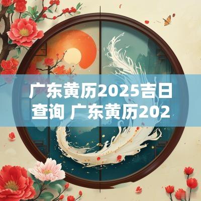 广东黄历2025吉日查询 广东黄历2025吉日查询