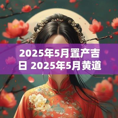 2025年5月置产吉日 2025年5月黄道吉日查询