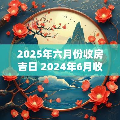 2025年六月份收房吉日 2025年6月收房拿钥匙吉日