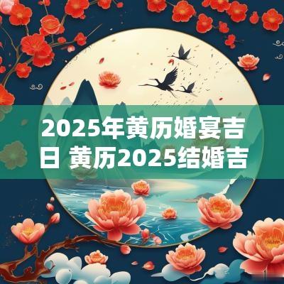 2025年黄历婚宴吉日 黄历2025结婚吉日查询表