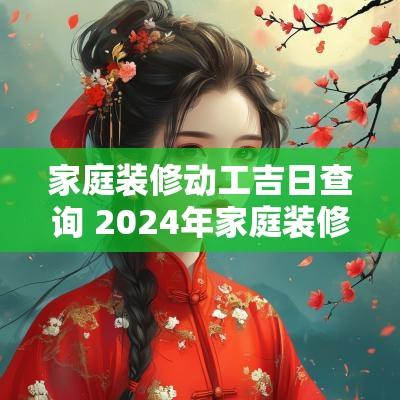 家庭装修动工吉日查询 2025年家庭装修开工吉日