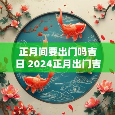 正月间要出门吗吉日 2025正月出门吉利日子