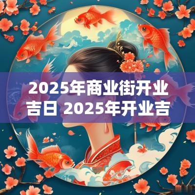 2025年商业街开业吉日 2025年开业吉日