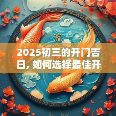 2025初三的开门吉日, 如何选择最佳开运日