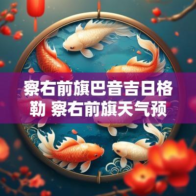 察右前旗巴音吉日格勒 察右前旗天气预报15天