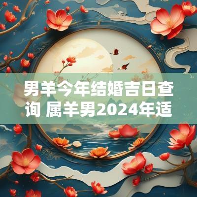 男羊今年结婚吉日查询 属羊男2025年适合结婚吗