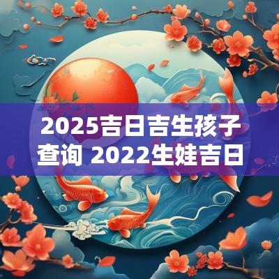 2025吉日吉生孩子查询 2025生娃吉日