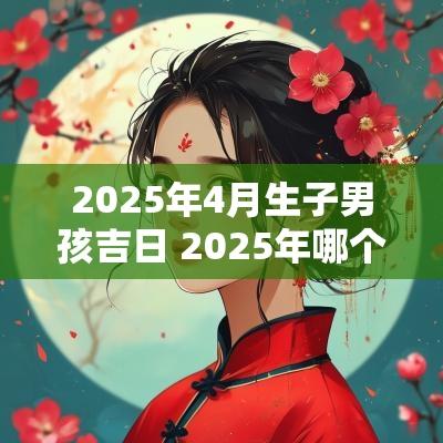 2025年4月生子男孩吉日 2025年哪个月出生好