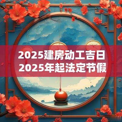 2025建房动工吉日 2025年起法定节假日增加两天