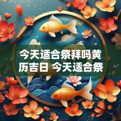 今天适合祭拜吗黄历吉日 今天适合祭奠吗