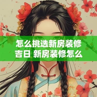 怎么挑选新房装修吉日 新房装修怎么选日子