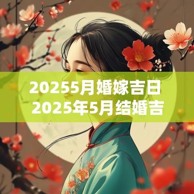 20255月婚嫁吉日 2025年5月结婚吉日一览表