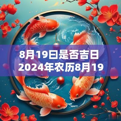 8月19曰是否吉日 2025年农历8月19日是黄道吉日吗
