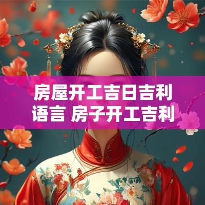 房屋开工吉日吉利语言 房子开工吉利话