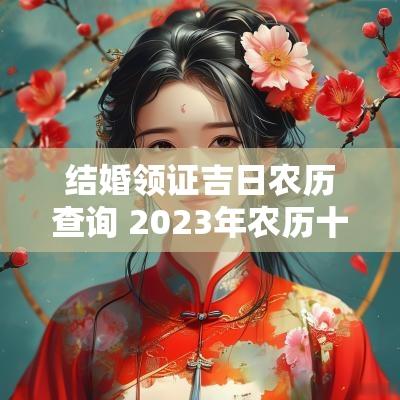 结婚领证吉日农历查询 2025年农历十月结婚领证吉日