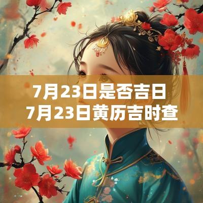 7月23日是否吉日 7月23日黄历吉时查询