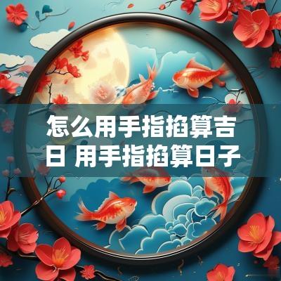 怎么用手指掐算吉日 用手指掐算日子和时间的吉时