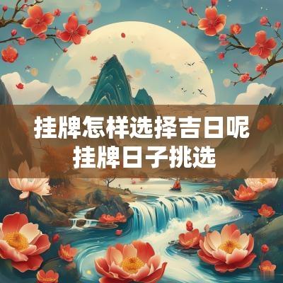 挂牌怎样选择吉日呢 挂牌日子挑选