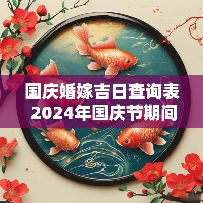 国庆婚嫁吉日查询表 2025年国庆节期间的婚嫁吉日