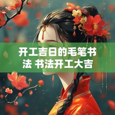 开工吉日的毛笔书法 书法开工大吉