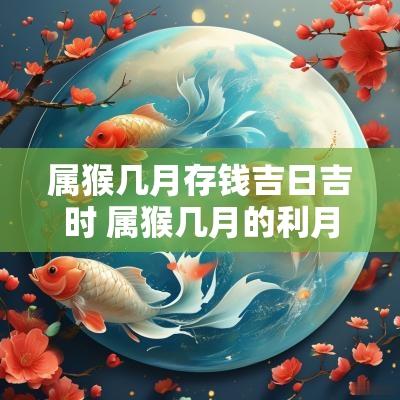 属猴几月存钱吉日吉时 属猴几月的利月