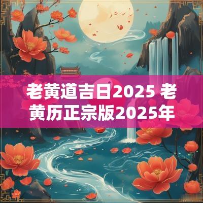 老黄道吉日2025 老黄历正宗版2025年黄道吉日查询