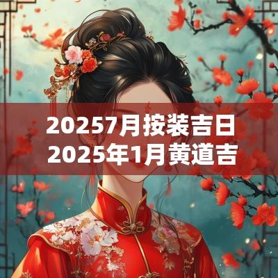 20257月按装吉日 2025年1月黄道吉日是哪几天