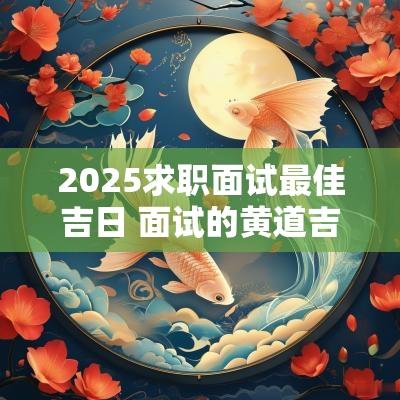 2025求职面试最佳吉日 面试的黄道吉日