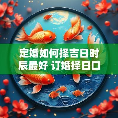 定婚如何择吉日时辰最好 订婚择日口诀