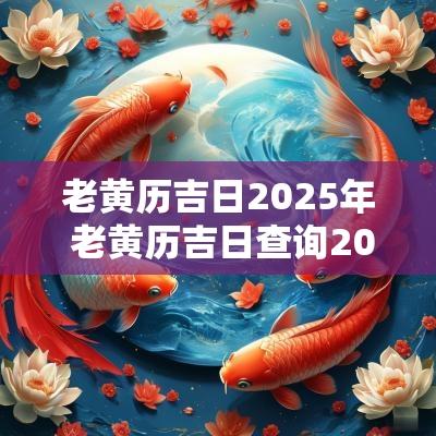 老黄历吉日2025年 老黄历吉日查询2025年