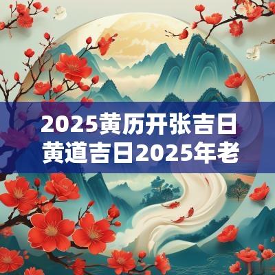 2025黄历开张吉日 黄道吉日2025年老黄历查询
