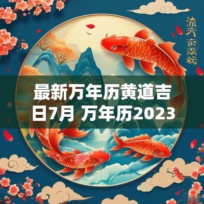 最新万年历黄道吉日7月 万年历2026年7月黄道吉日有几天