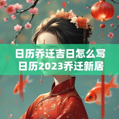 日历乔迁吉日怎么写 日历2025乔迁新居黄道吉日