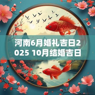 河南6月婚礼吉日2025 10月结婚吉日