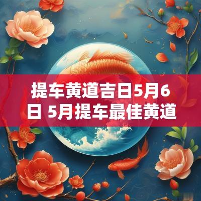 提车黄道吉日5月6日 5月提车最佳黄道吉日2025
