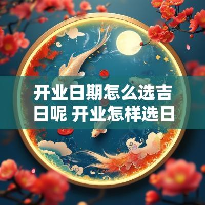 开业日期怎么选吉日呢 开业怎样选日子最好
