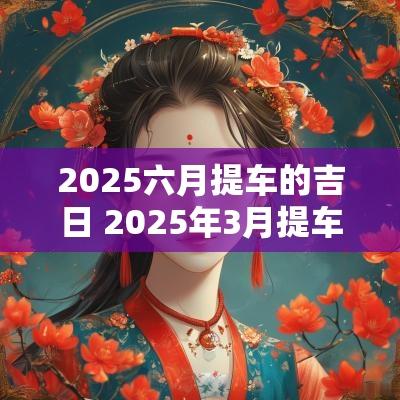 2025六月提车的吉日 2025年3月提车吉日