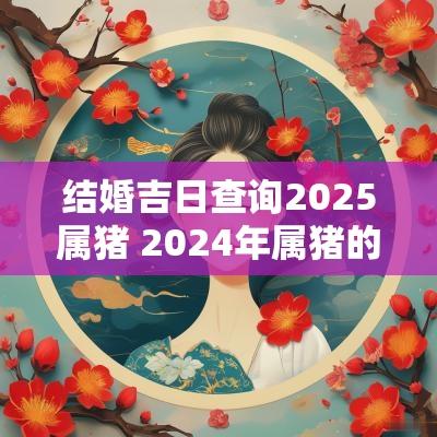 结婚吉日查询2025属猪 2025年属猪的结婚黄道吉日
