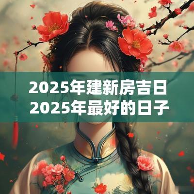 2025年建新房吉日 2025年最好的日子