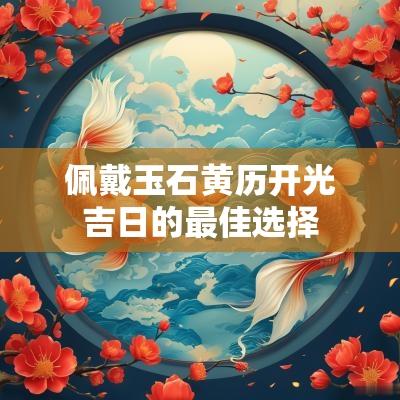 佩戴玉石黄历开光吉日的最佳选择