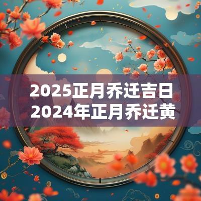 2025正月乔迁吉日 2025年正月乔迁黄道吉日