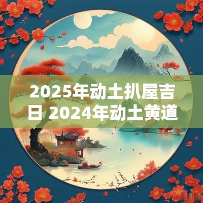 2025年动土扒屋吉日 2025年动土黄道吉日一览表