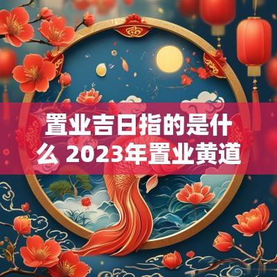 置业吉日指的是什么 2025年置业黄道吉日