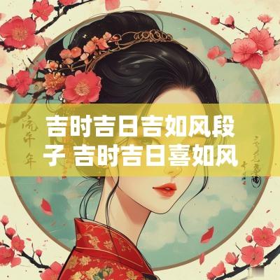 吉时吉日吉如风段子 吉时吉日喜如风顺口溜原版