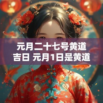 元月二十七号黄道吉日 元月1日是黄道吉日吗