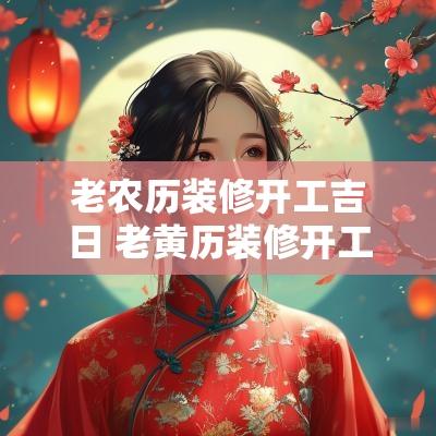 老农历装修开工吉日 老黄历装修开工吉日6月