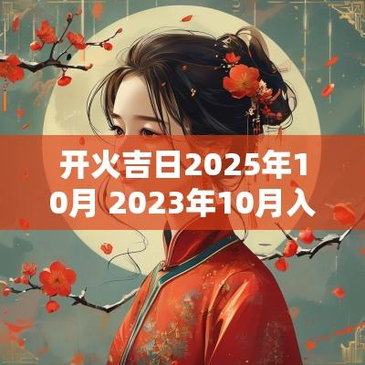 开火吉日2025年10月 2025年10月入宅开火吉日