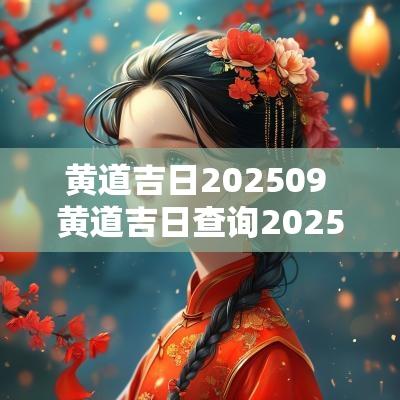 黄道吉日202509 黄道吉日查询2025年